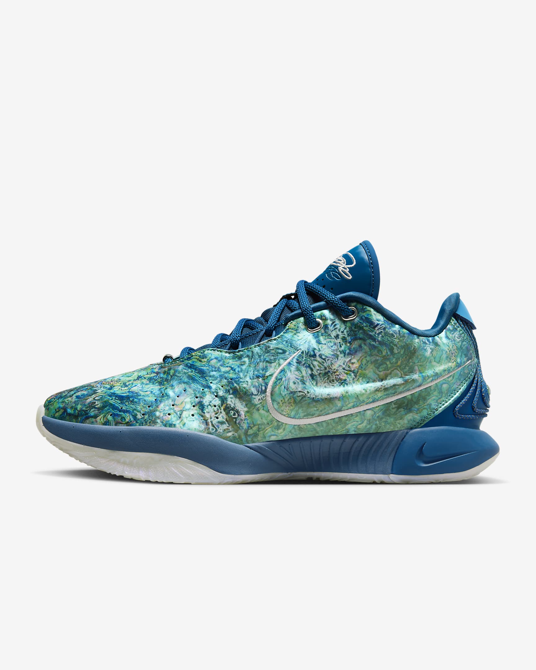 Lebron Xxi Industrial Blue/Photon Dust/Emerald Rise/Metallic Silver FN0708-400